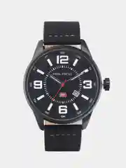 Черный мужские наручные часы Mini Focus MF0051G с календарём, в подарочной упаковке