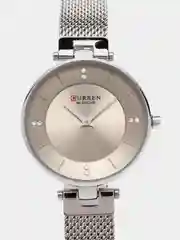 Серебряный женские наручные часы Curren 9031 в подарочной упаковке