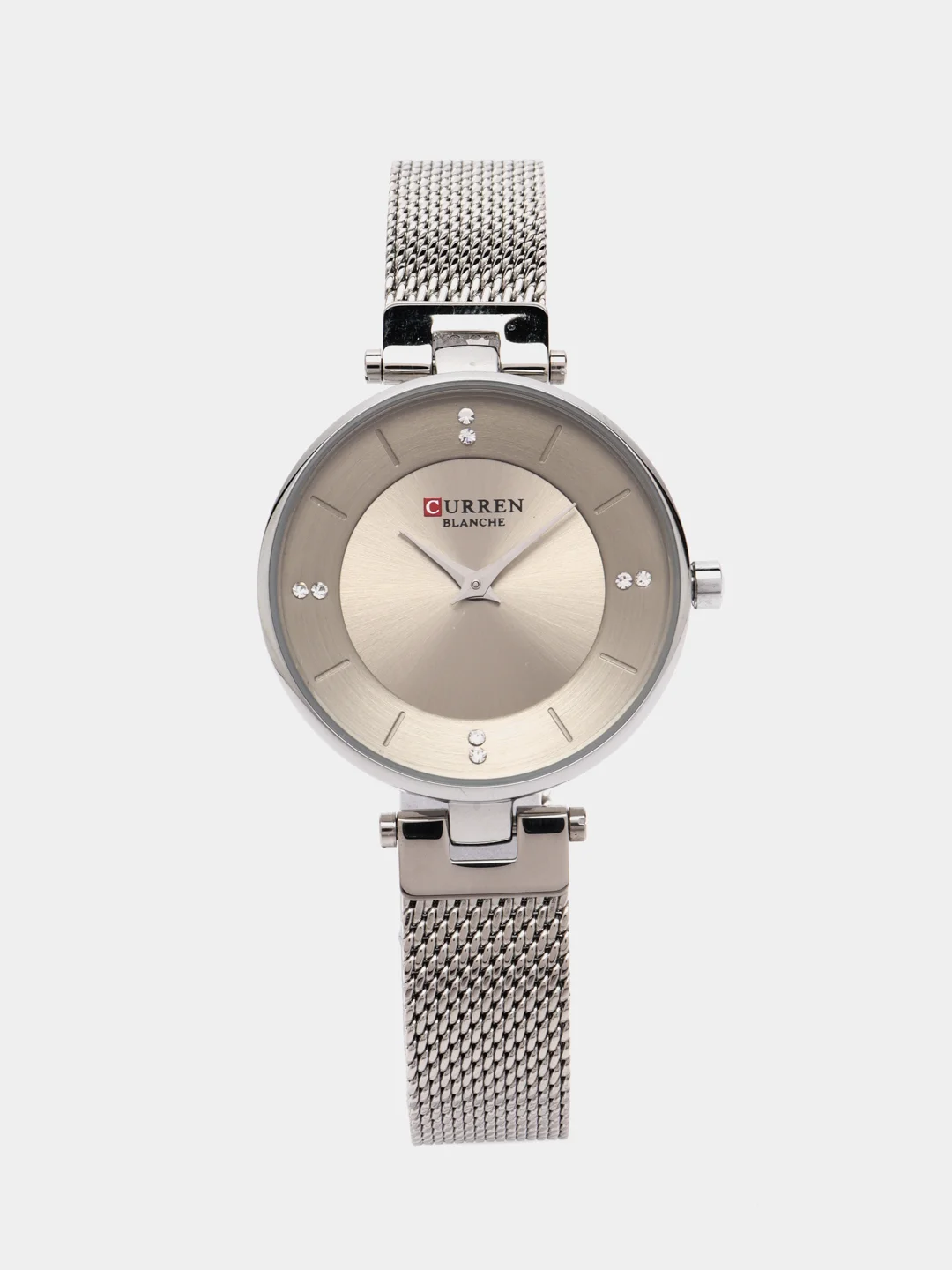Серебряный женские наручные часы Curren 9031 в подарочной упаковке
