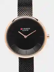 Черный женские наручные часы Curren 9030 в подарочной упаковке