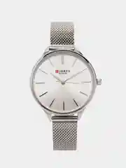Серебряный женские наручные часы Curren 9024 в подарочной упаковке