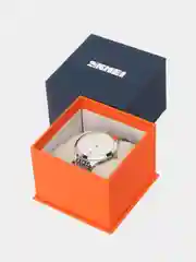 Серебряный мужские наручные часы Skmei Q0234 с металлическим браслетом и календарем