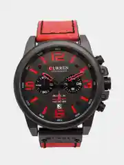 Красный мужские наручные часы Curren 8314 в подарочной упаковке