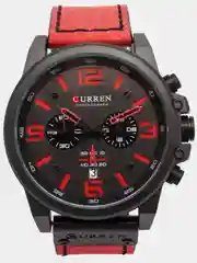 Красный мужские наручные часы Curren 8314 в подарочной упаковке