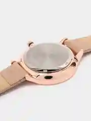 Кремовый женские наручные часы Curren 9035 c календарём в подарочной упаковке