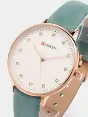 Бирюзовый женские наручные часы Curren 9023 в подарочной упаковке