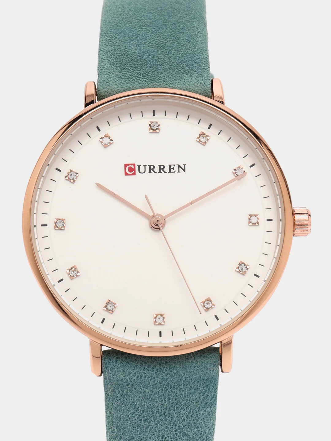 Бирюзовый женские наручные часы Curren 9023 в подарочной упаковке