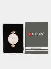 Серый металлик женские наручные часы Curren 9017 в подарочной упаковке