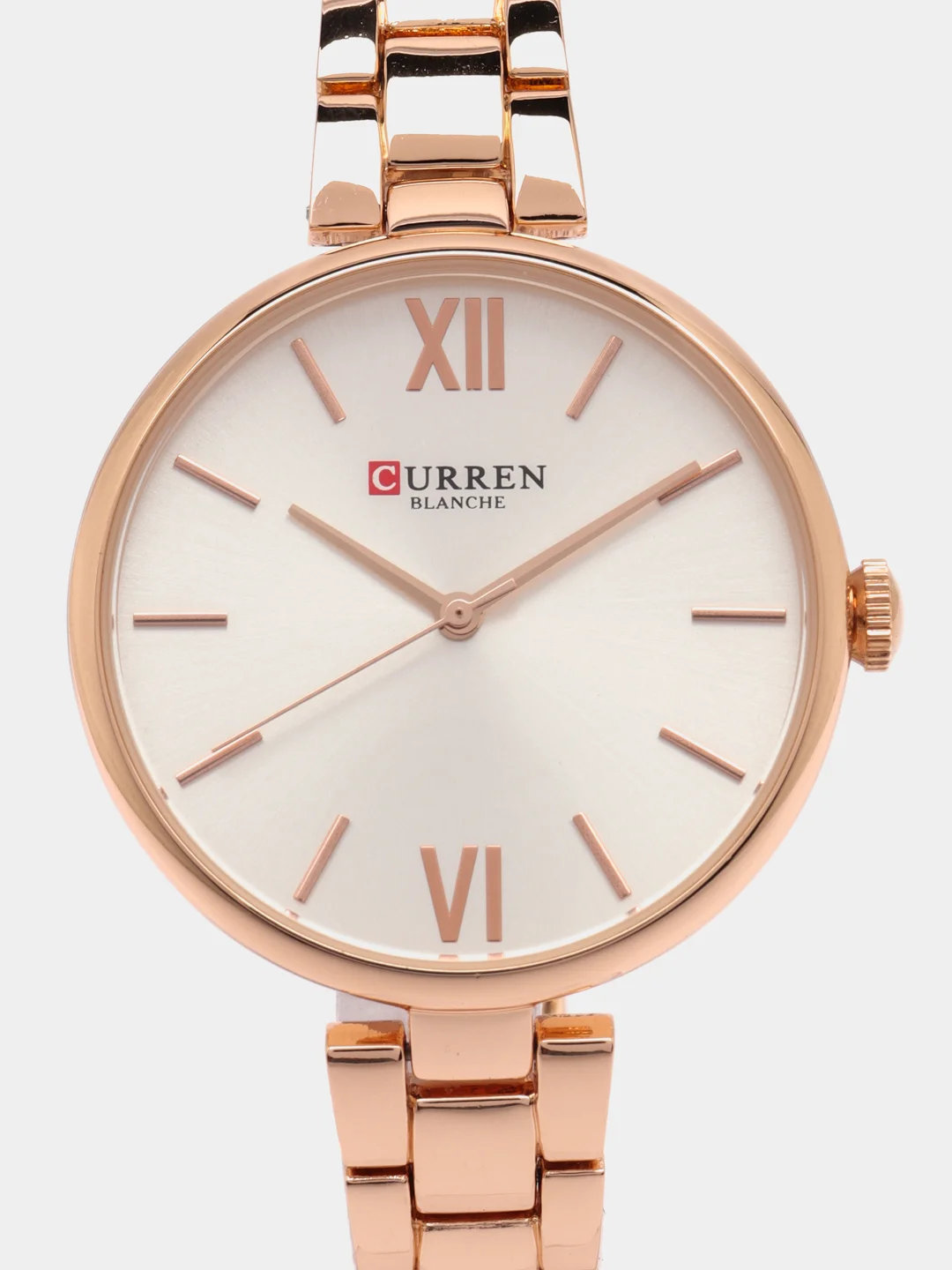 Серый металлик женские наручные часы Curren 9017 в подарочной упаковке