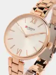Серый металлик женские наручные часы Curren 9017 в подарочной упаковке