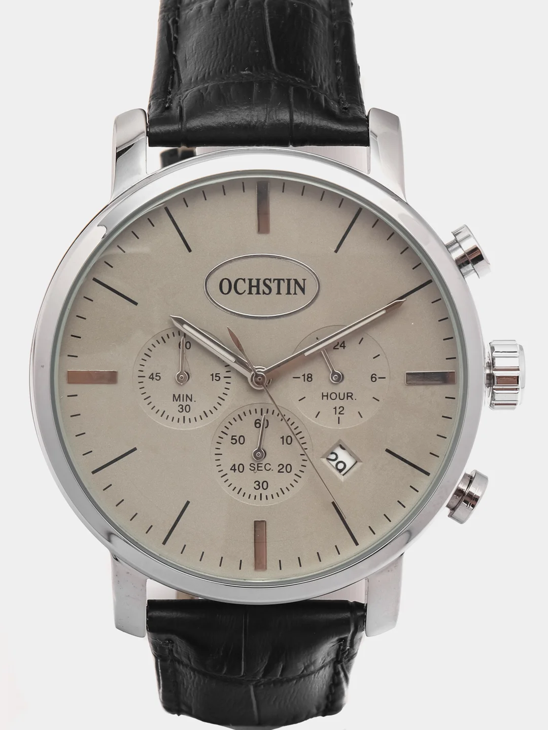 Серый мужские наручные часы Ochstin 6066A с хронографом в подарочной упаковке