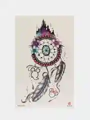 Золотистый хаки татушки, временная тату Цветы/Ловец снов 21*14 см/Переводная тату, цветные, черно-белые