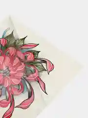 Аметистовый татушки, временная тату Цветы/Ловец снов 21*14 см/Переводная тату, цветные, черно-белые