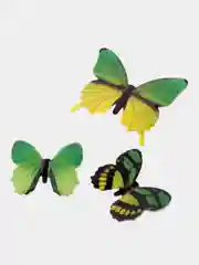 Зеленый интерьерные наклейки 3D-бабочки на стену, для декора дома