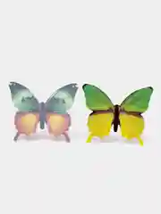Зеленый интерьерные наклейки 3D-бабочки на стену, для декора дома