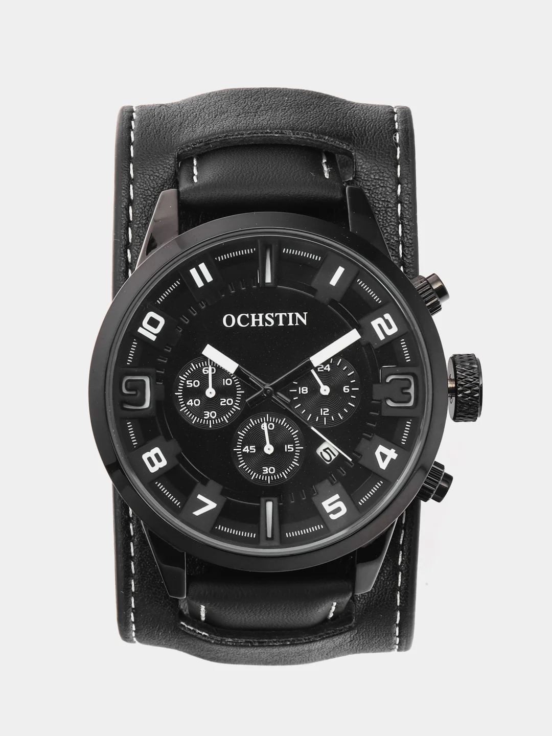 Черный мужские наручные часы Ochstin 7236 с хронографом в подарочной упаковке