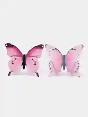Розовый интерьерные наклейки 3D-бабочки на стену, для декора дома