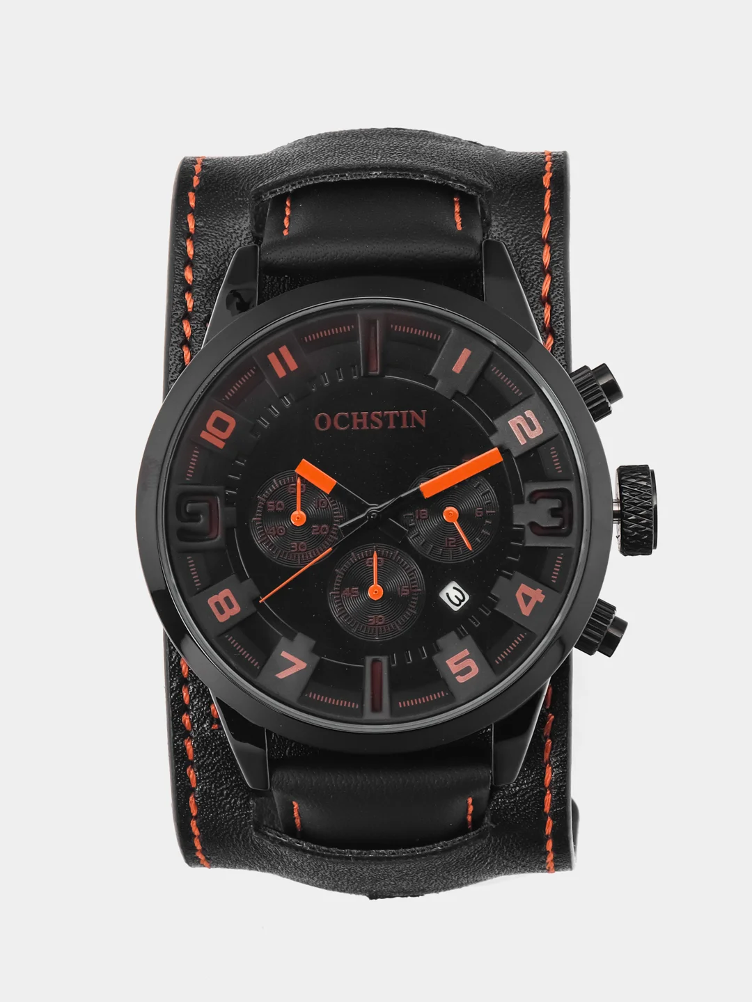 Оранжевый мужские наручные часы Ochstin 7236 с хронографом в подарочной упаковке