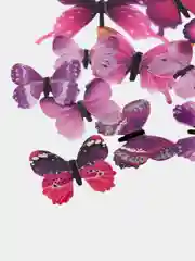 Фиолетовый интерьерные наклейки 3D-бабочки на стену, для декора дома