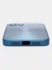 Синий чехол для iPhone 11, айфон 11 с защитой камер