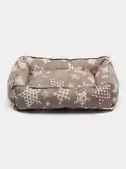 Бежевый меланж лежак для кошек и маленьких собак