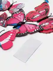 Зеленый наклейки на стену для декора "Бабочки 3D"