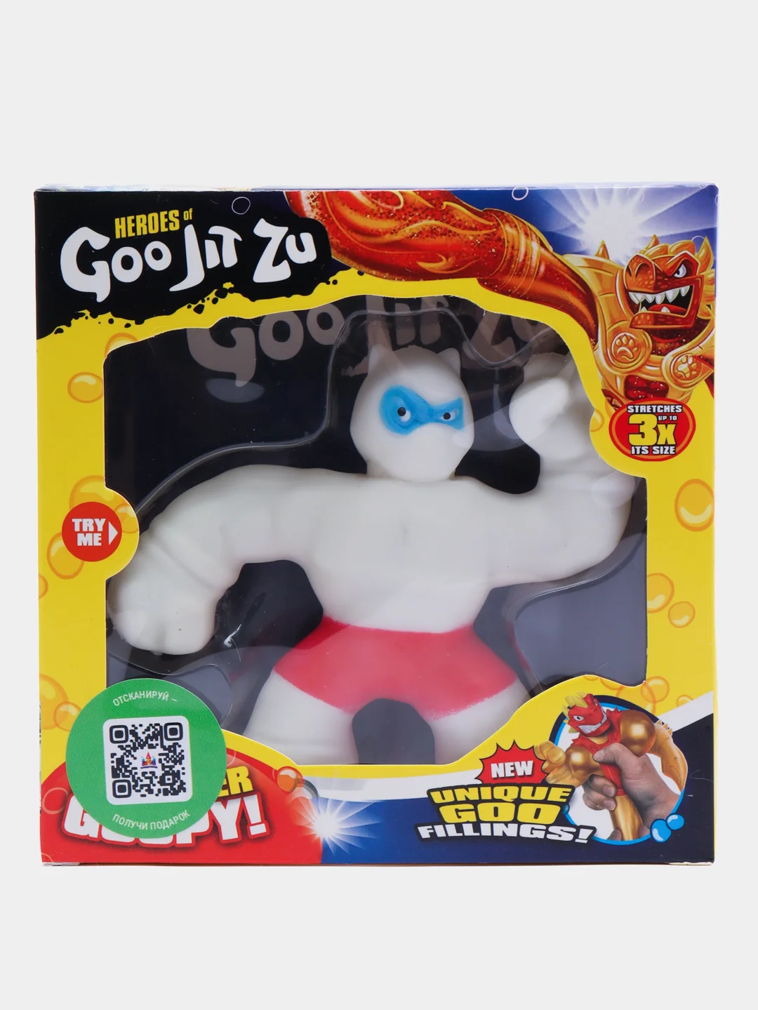 Белый фигурка тянущаяся GooJitZu (Гуджитсу)