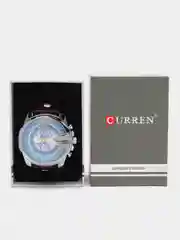 Синий мужские наручные часы Curren 8176 в подарочной упаковке
