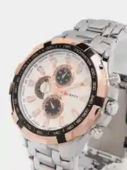 Слоновая кость мужские наручные часы Curren 8023 в подарочной упаковке