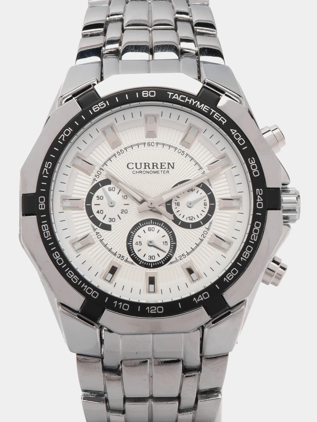 Белый мужские наручные часы Curren 8084 в подарочной упаковке