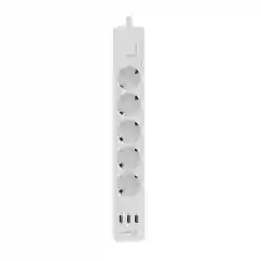 Сетевой фильтр Harper UCH-560, 3 метра, 5 розеток, 3 USB, 4000 Вт
