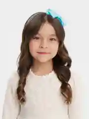 Ледяной ободок "Бант" для волос для девочки/ Детский школьный ободок с бантом