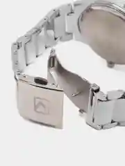 Серебряный мужские наручные часы Curren 8106м  календарём в подарочной упаковке