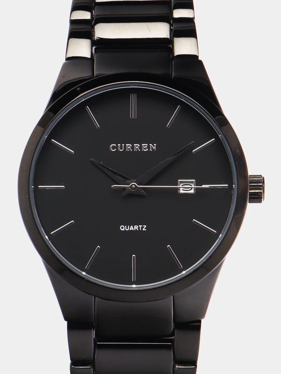 Черный мужские наручные часы Curren 8106м  календарём в подарочной упаковке