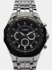 Черный мужские наручные часы Curren 8084 в подарочной упаковке