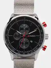 Угольный мужские наручные часы Curren 8227 с хронографом в подарочной упаковке