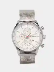 Серебряный мужские наручные часы Curren 8227 с хронографом в подарочной упаковке