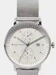 Серебряный мужские наручные часы Mini Focus MF0052G, с хронографом, в подарочной упаковке