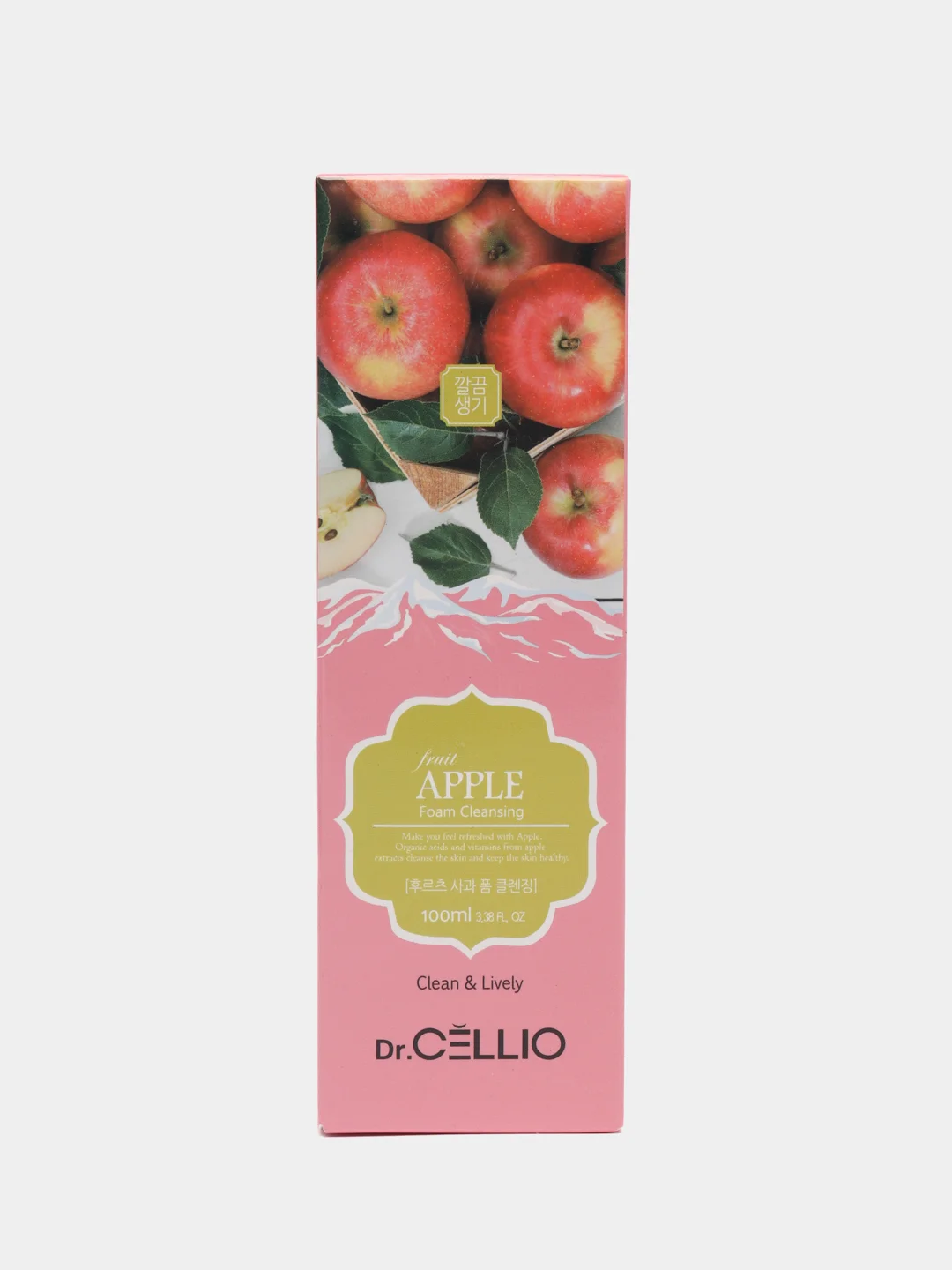 Пенка для лица с экстрактом яблока Dr.CELLIO G70 FRUIT APPLE FOAM CLEANSING, 100 мл