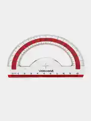 Транспортир школьный для черчения, геометрии 10 см Brauberg, 180 градусов, пластик 210760