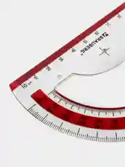 Транспортир школьный для черчения, геометрии 10 см Brauberg, 180 градусов, пластик 210760