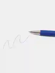 Ручки шариковые синие автоматические СИНИЕ "НАБОР 4 штуки" SUPER, линия 0,35мм, 143382