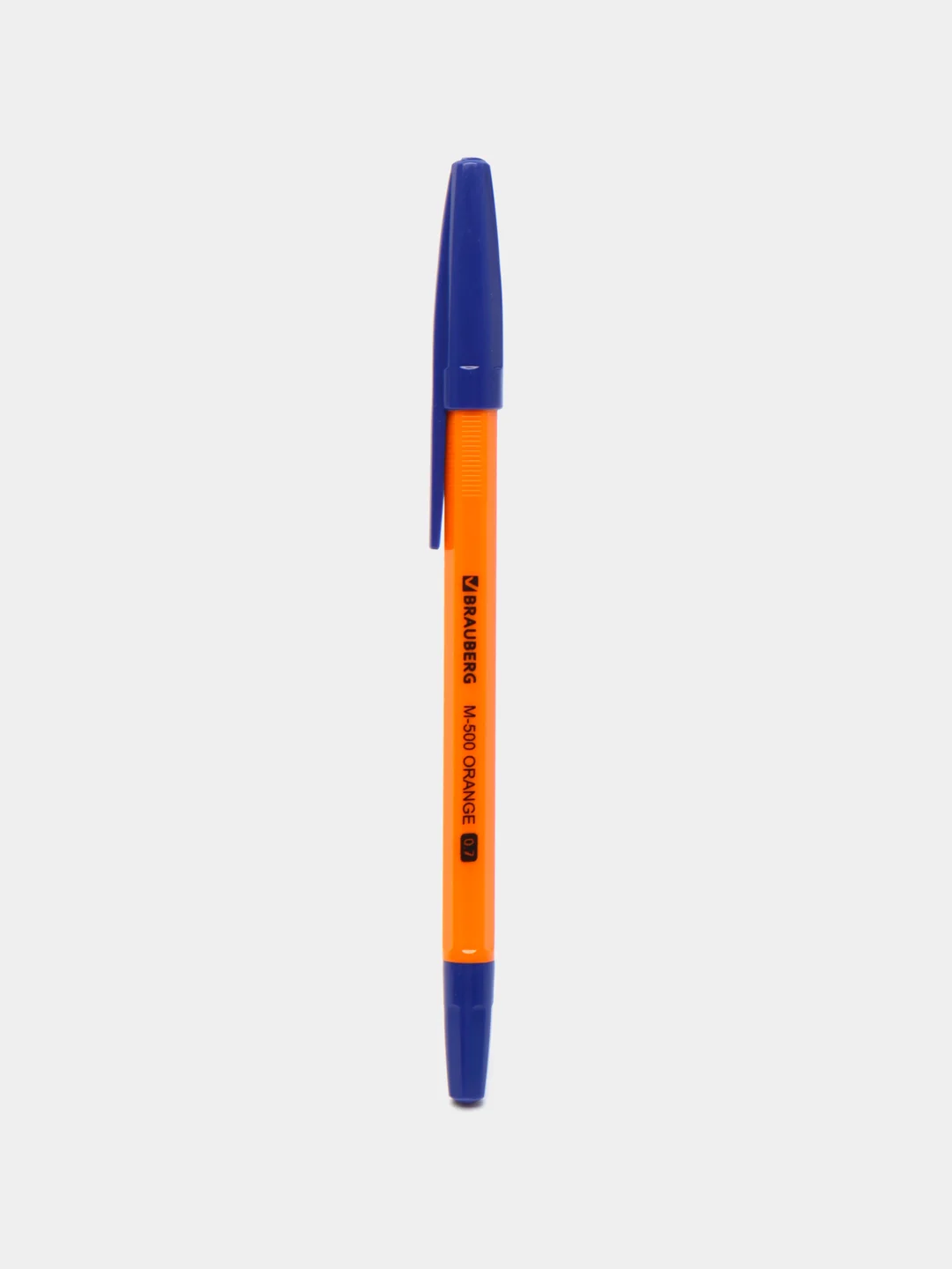 Ручки шариковые синие BRAUBERG "M-500 ORANGE", НАБОР 4 шт, узел 0,7мм, линия 0,35мм 143950