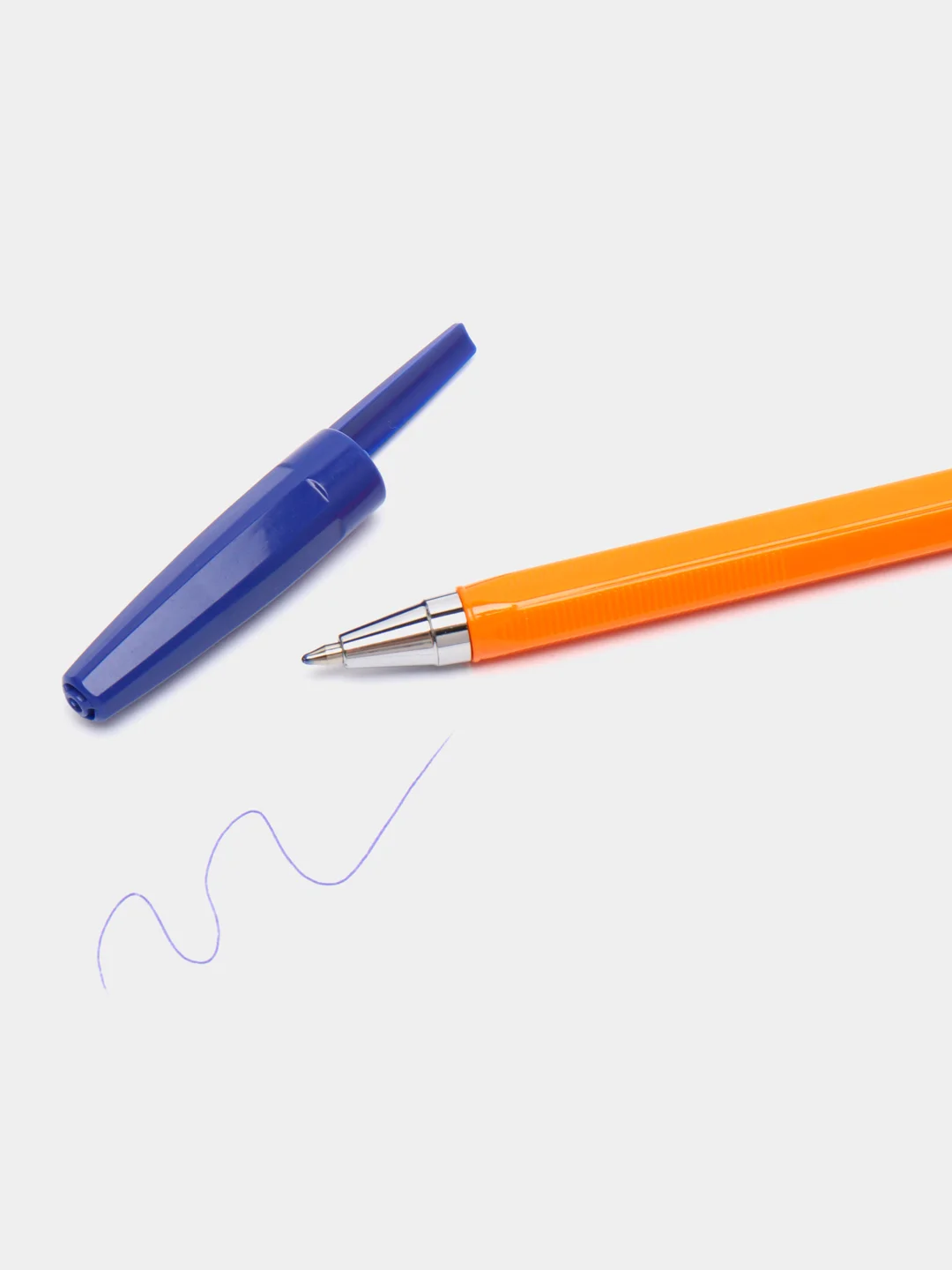 Ручки шариковые синие BRAUBERG "M-500 ORANGE", НАБОР 4 шт, узел 0,7мм, линия 0,35мм 143950