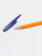 Ручки шариковые синие BRAUBERG "M-500 ORANGE", НАБОР 4 шт, узел 0,7мм, линия 0,35мм 143950