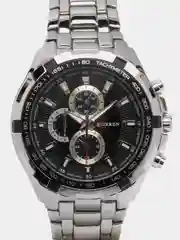 Серебряный мужские наручные часы Curren 8023 в подарочной упаковке