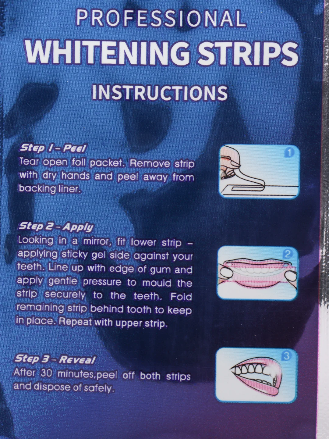Индиго отбеливающие полоски для зубов Pro White, 1 или 7 пар / 14 штук