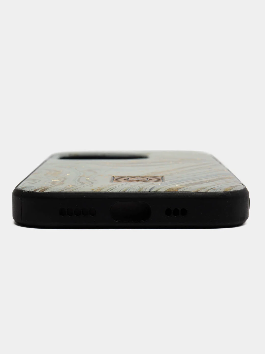 Золотой чехол для iPhone 14 Pro "DF"
