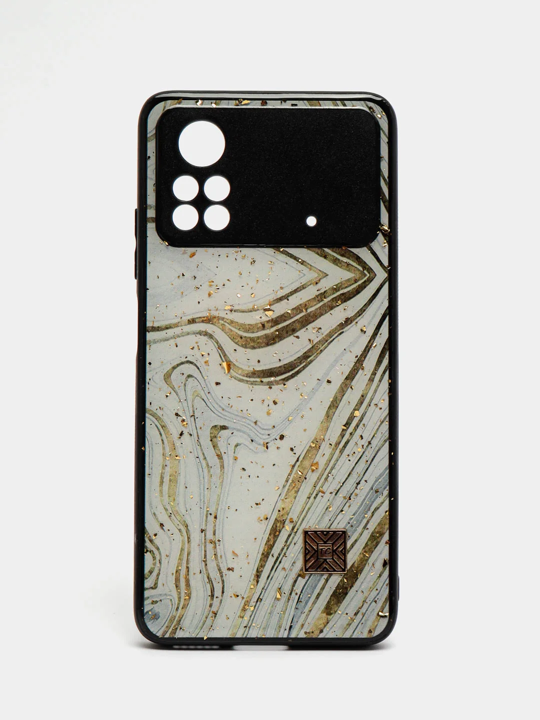 Золотой чехол для POCO X4 Pro 5G "DF"