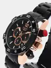 Бронзовый мужские наручные часы Lige 10030 с хронографом, подарочной упаковке